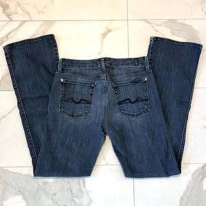 7 for all mankind short inseam Karah boot cut jean size 29